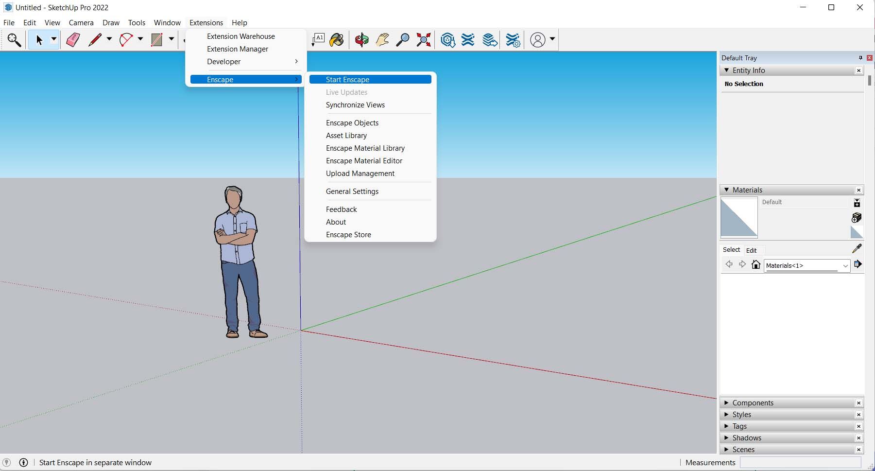 How To Open Enscape In Sketchup